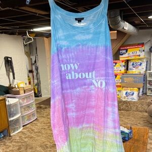 Torrid Light Blue Tie-Dye Top